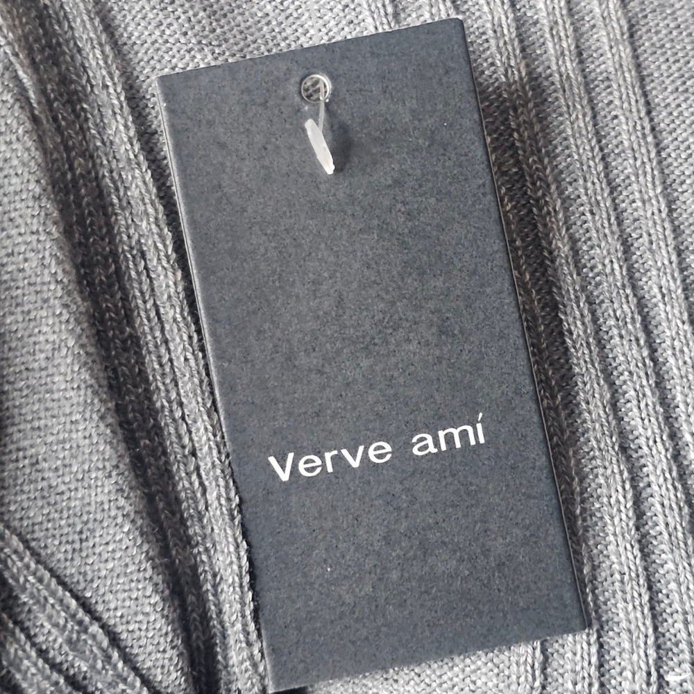Verve ami women's gray open front long sleeve cardigan size S - Picture 7 of 8